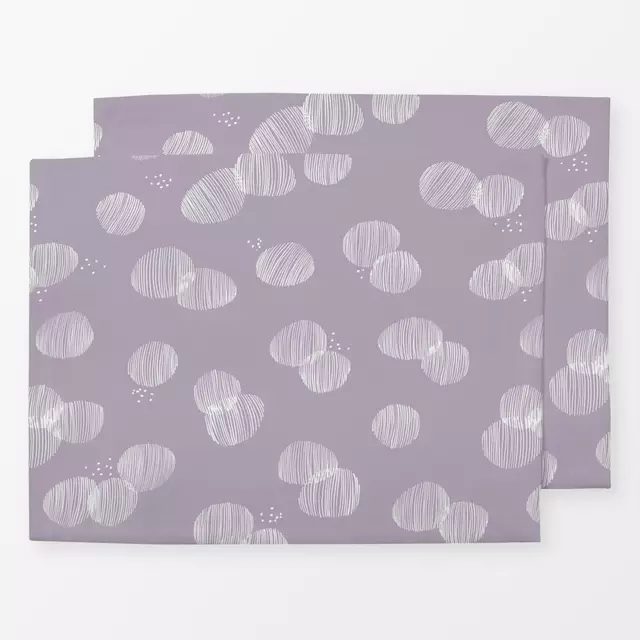 Tischset Line Art | Dots | lavender