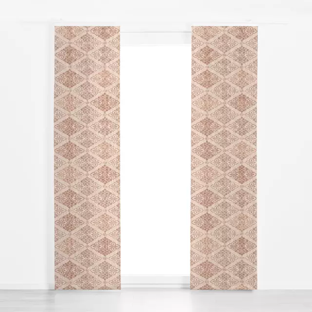 Flächenvorhang Beige Vintage Florals