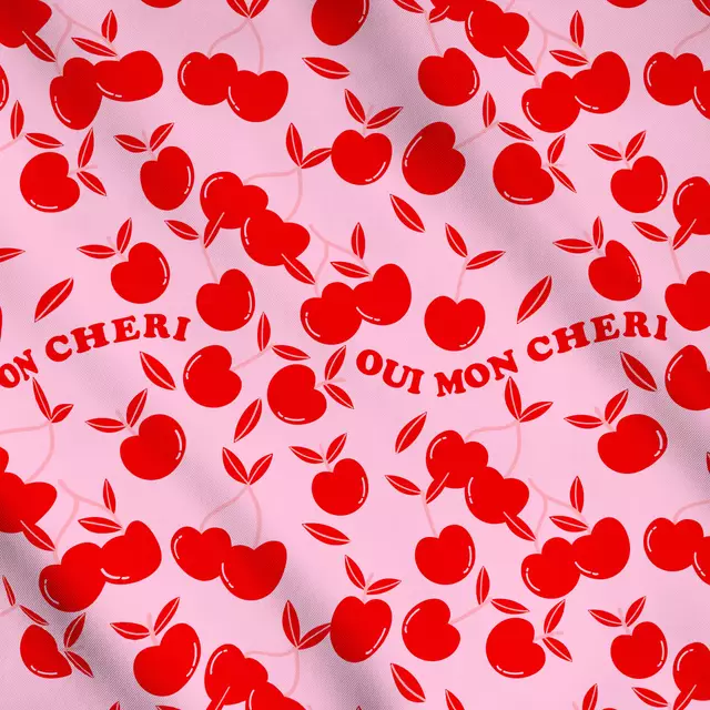 Meterware Oui mon cheri cherries