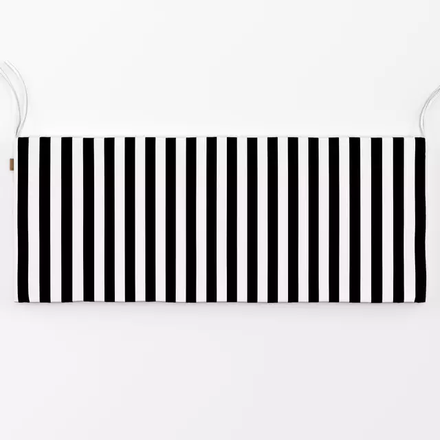 Bankauflage Stripes Coco | schwarz