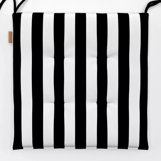 Sitzkissen Stripes Coco | schwarz