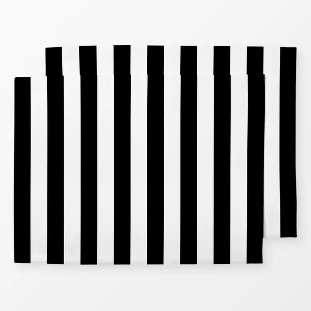 Tischset Stripes Coco | schwarz