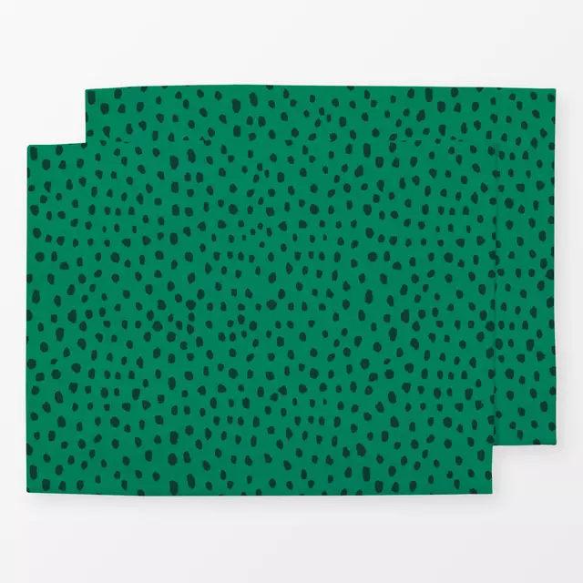 Tischset Snow Dots Green